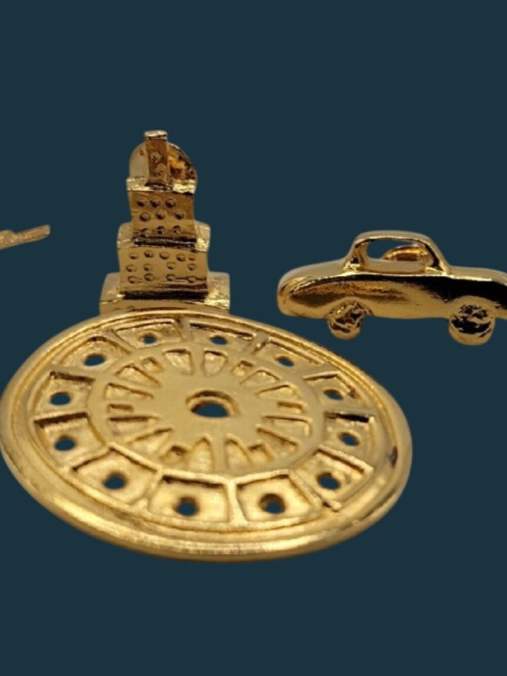 VTG Ballou Reg’d City Scene Interchangeable Brooch Bergdorf Goodman Tag Estate - Picture 12 of 16